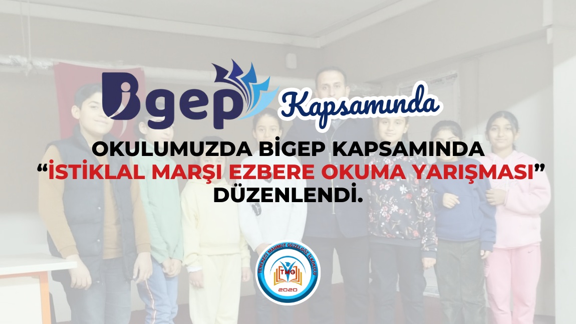 Okulumuzda BİGEP Kapsamında İstiklal Marşı Ezbere Okuma Yarışması Düzenlendi